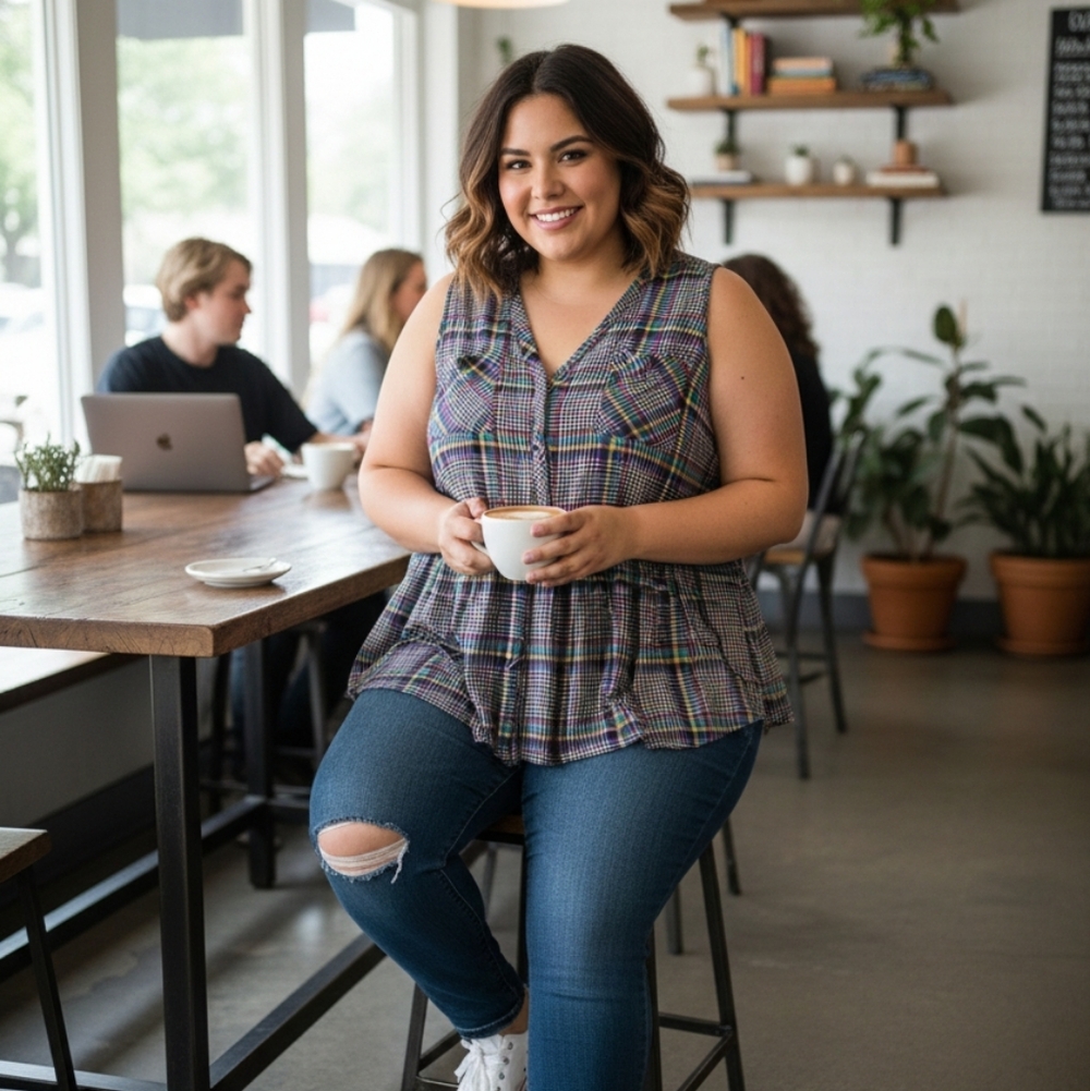 Torrid plaid top 4